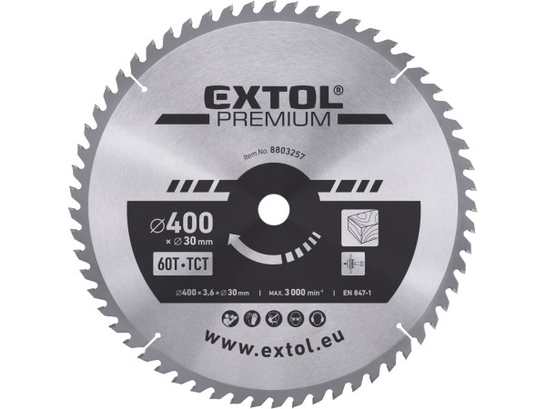 Extol Premium 8803257 kotouč pilový s SK plátky 400x2