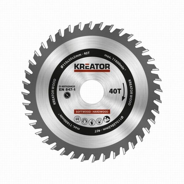 Kreator KRT020435 - Pilový kotouč na dřevo 115mm