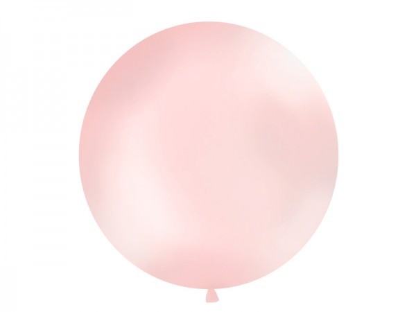 Paris Dekorace Vystřelovací balón sv. růžový  metalický