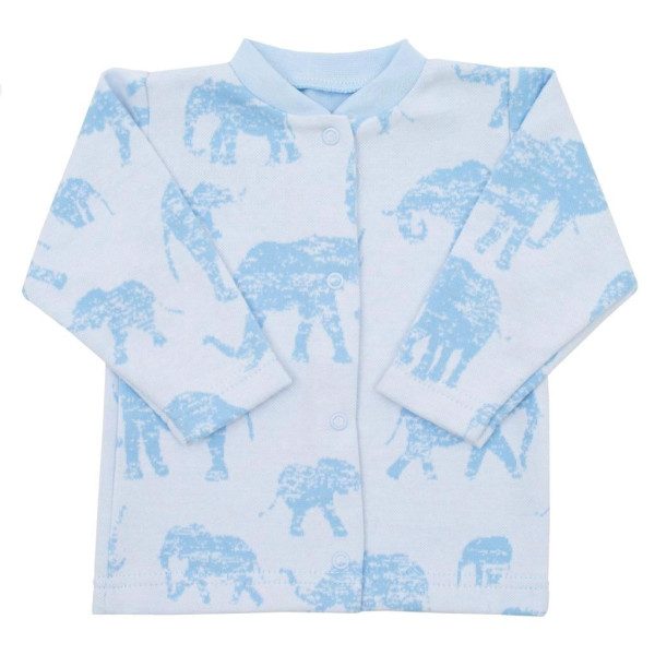 Kojenecký kabátek Baby Service Sloni modrý 74 (6-9m)