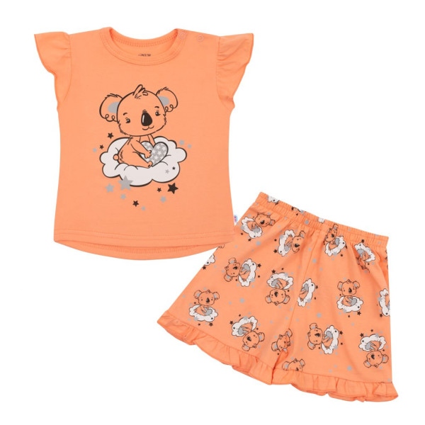 Dětské letní pyžamko New Baby Dream lososové 62 (3-6m)