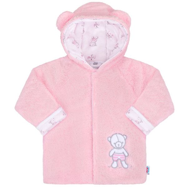 Zimní kabátek New Baby Nice Bear růžový 74 (6-9m)