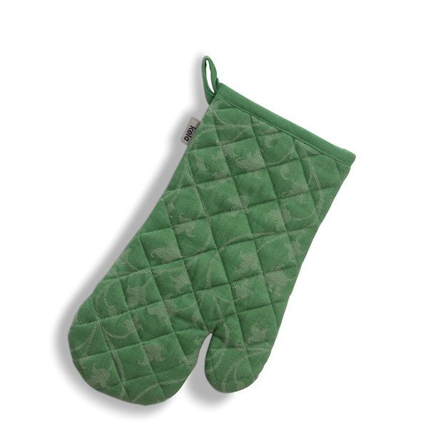 KELA Chňapka rukavice do trouby Cora 100% bavlna světle zelená/zelený vzor 31