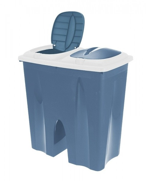 EXCELLENT Odpadkový koš na tříděný odpad 2 x 25 l modrá  KO-Y54230710mo KO-Y54230710modr