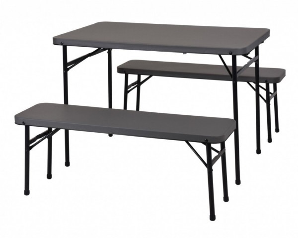 PROGARDEN Campingový set stůl + lavice  skládací KO-CM1000020