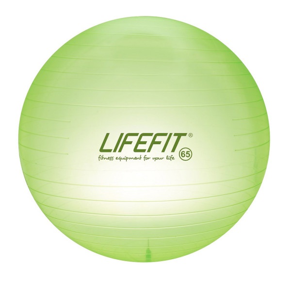 Gymnastický míč LIFEFIT TRANSPARENT 65 cm