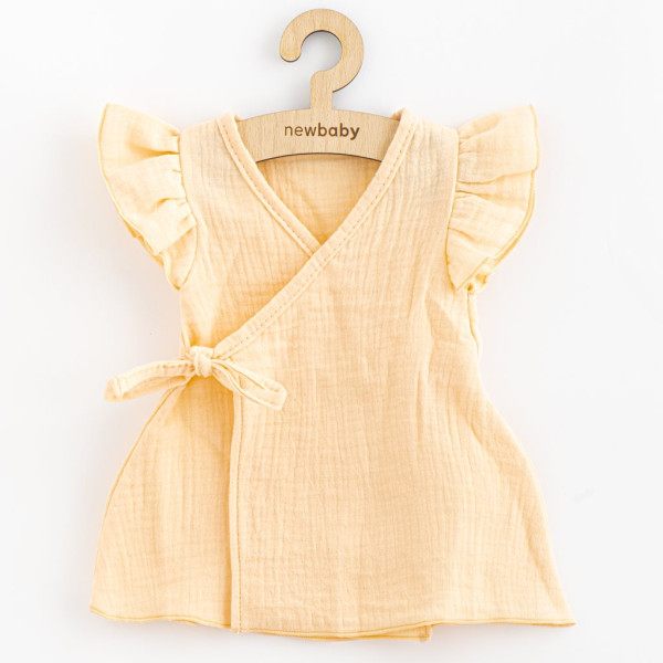 Letní kojenecké mušelínové šaty New Baby Leny peach 74 (6-9m)