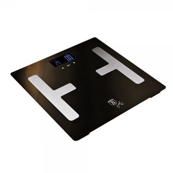 BERLINGERHAUS Osobní váha Smart s tělesnou analýzou 150 kg Shiny Black Collection BH-9220